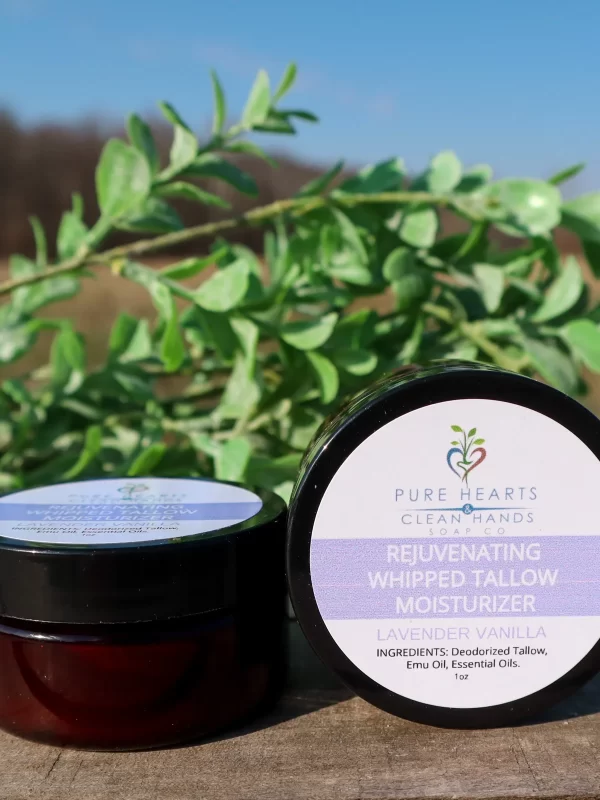 Lavender Vanilla whipped tallow 2 oz jar