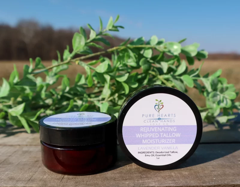 Lavender Vanilla whipped tallow 2 oz jar