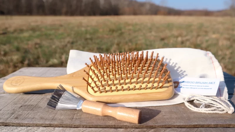 bamboo hairbrush set